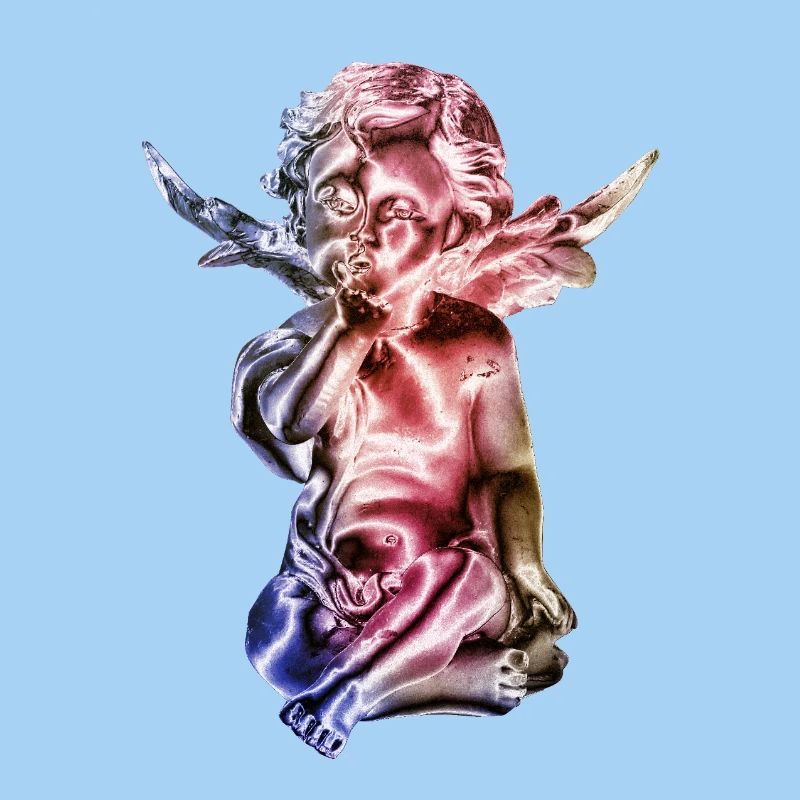 Angel Sculpture Gradient