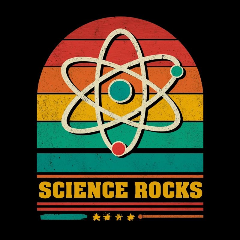 Wissenschaft im Regenbogen-Atom