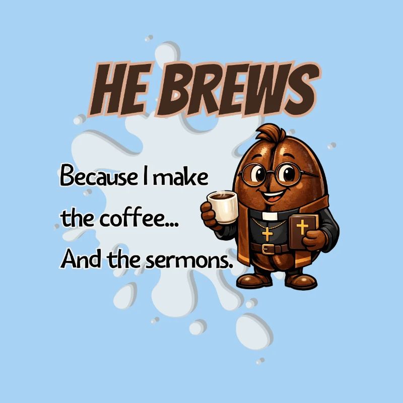 Il brasse une tasse de pasteur