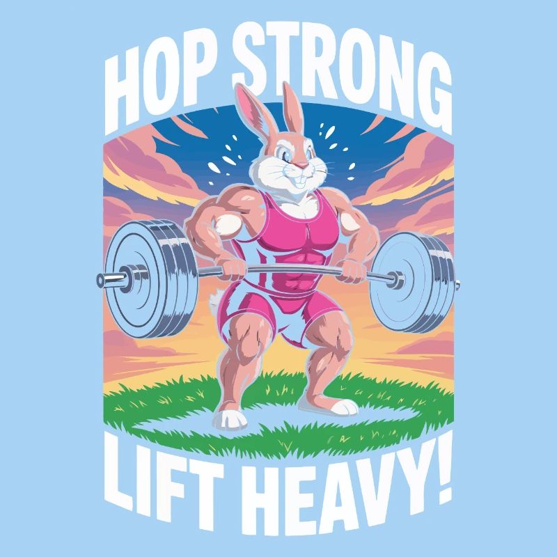 Spring stark. Hebe schwer