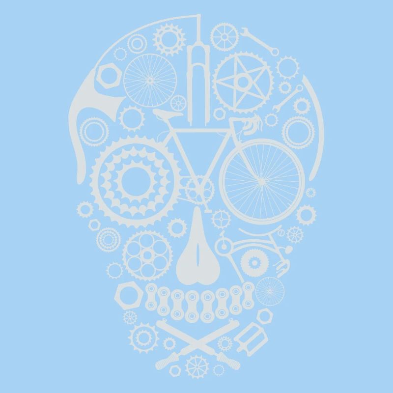 Bicycle Skull light grey