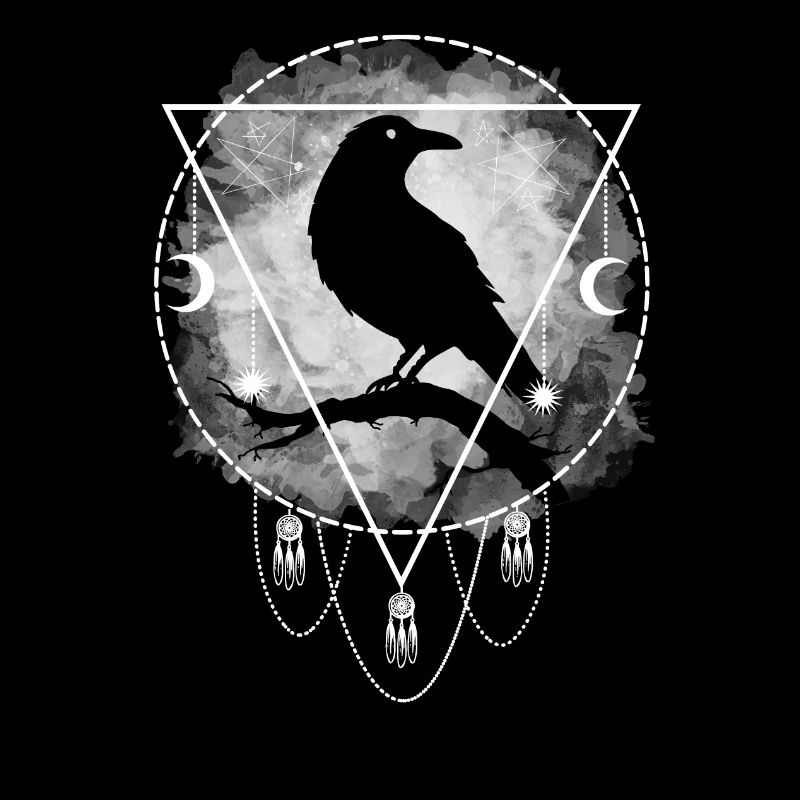 Raven Norse mythology Gothic