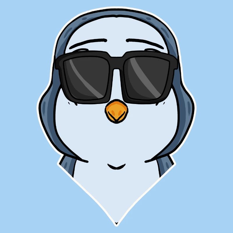 Pingouin cool avec des lunettes de soleil
