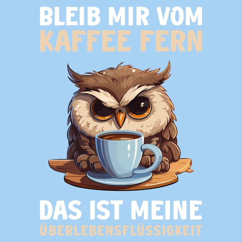 Lustige Eule Kaffee Eulen Kaffeeliebhaber Spruch