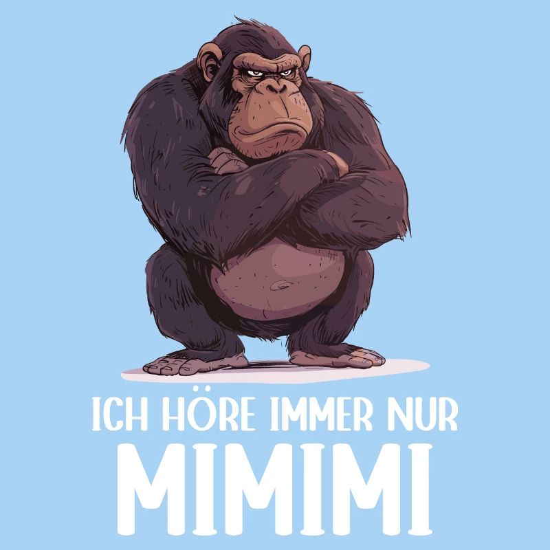 Gorilla Affe Äffchen Gorillas Ich höre Mimimi