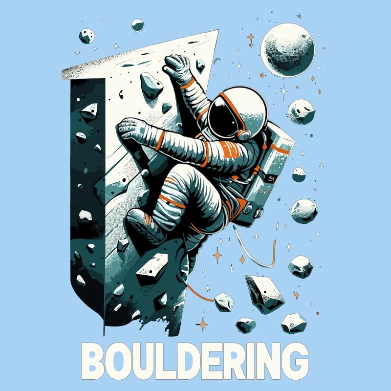 Bouldering Astronaut Spaceman Gift