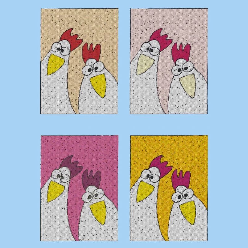 Les poules gloussent