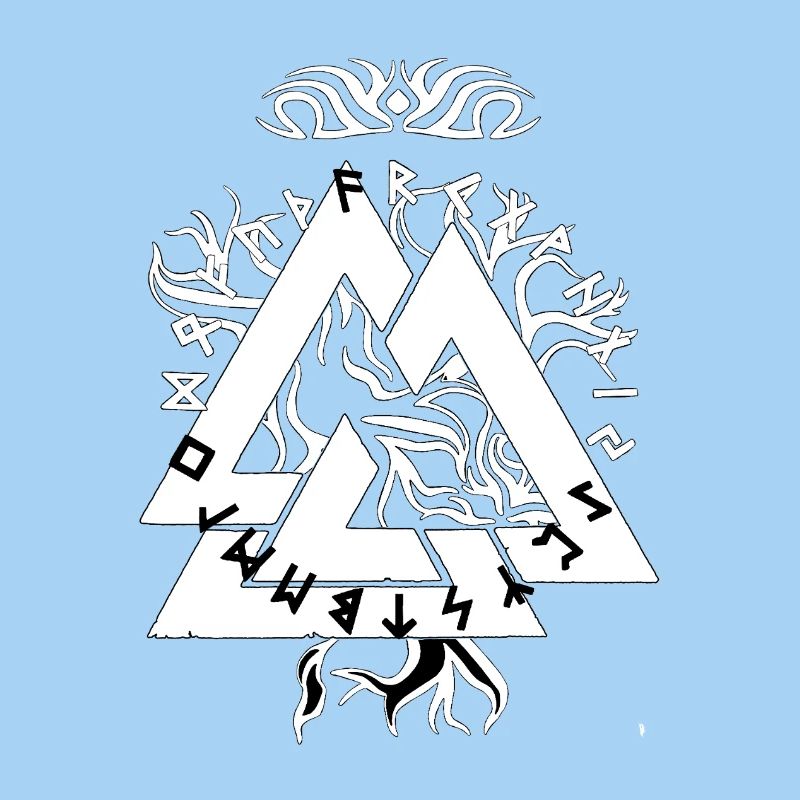 Magic Rune Triangle design