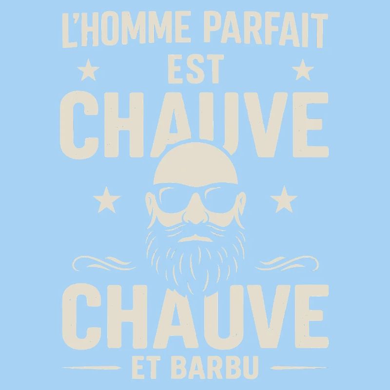 Der perfekte Mann hat eine Glatze und einen Bart