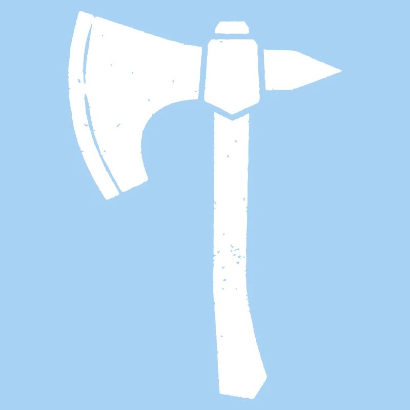 Battle Axe Hatchet Warrior Silhouette Vector