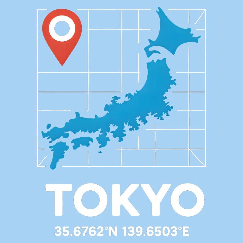 Tokyo Japan Coordinates Reise Motiv