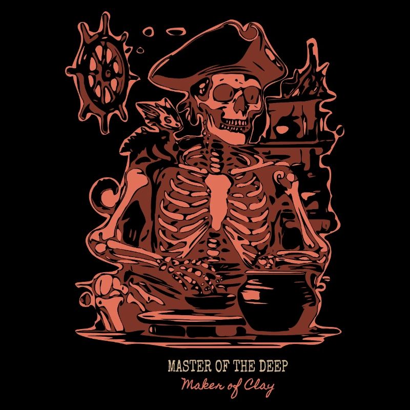 Master of the Deep - Skeleton Artisan Pottery