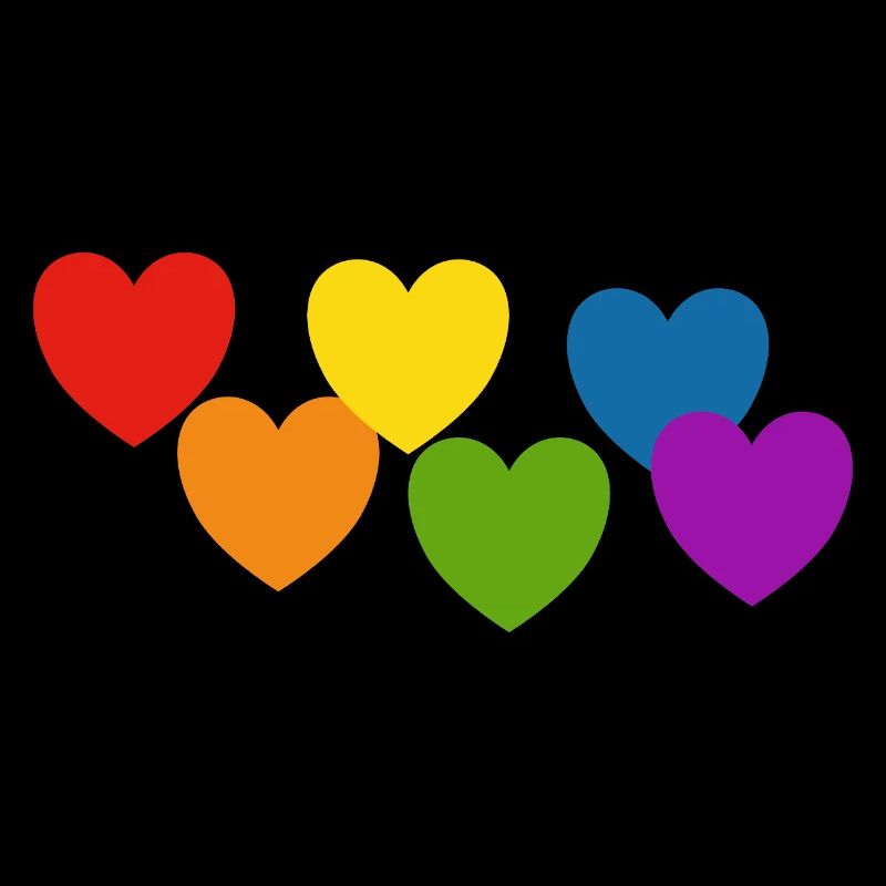 Regenbogenherzen Stolz