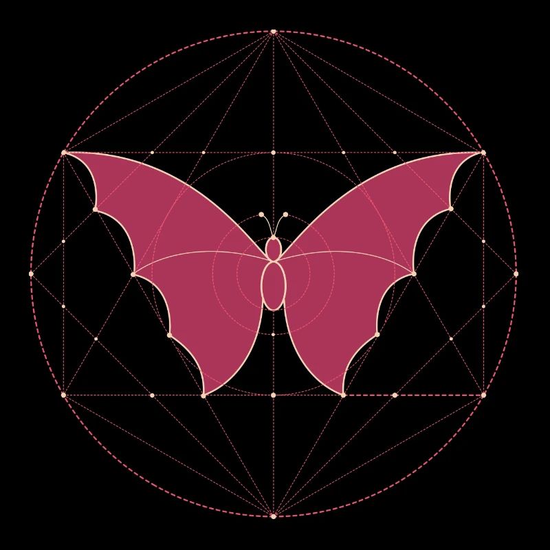 Sacred Geometry Butterfly
