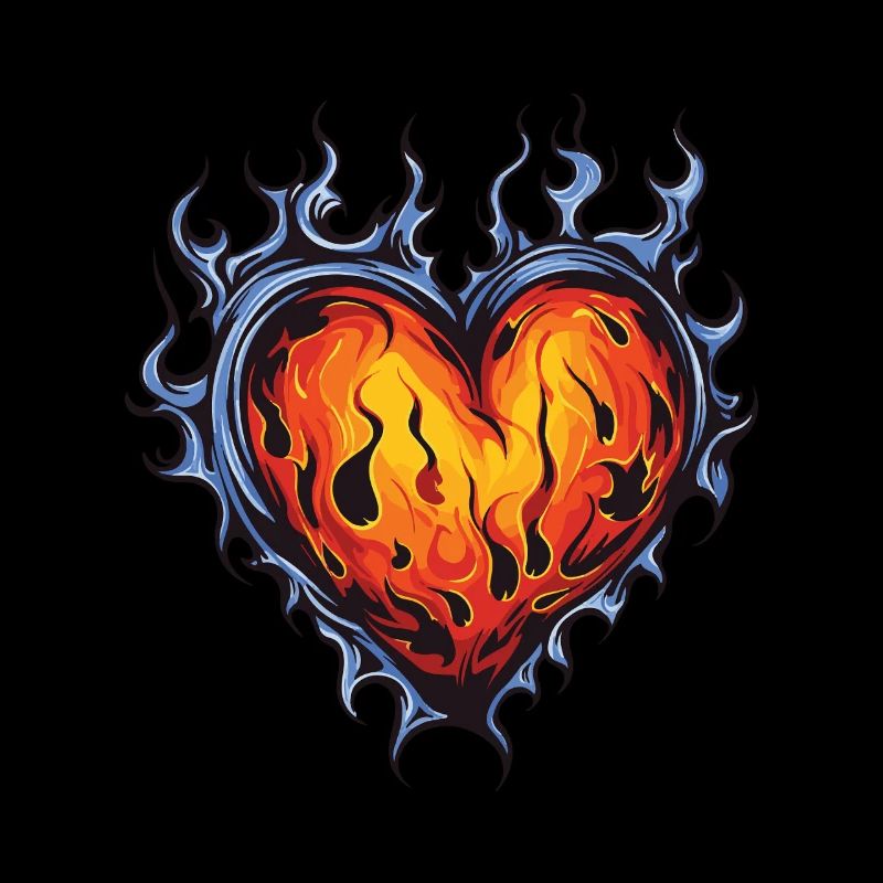 Herz Flamme