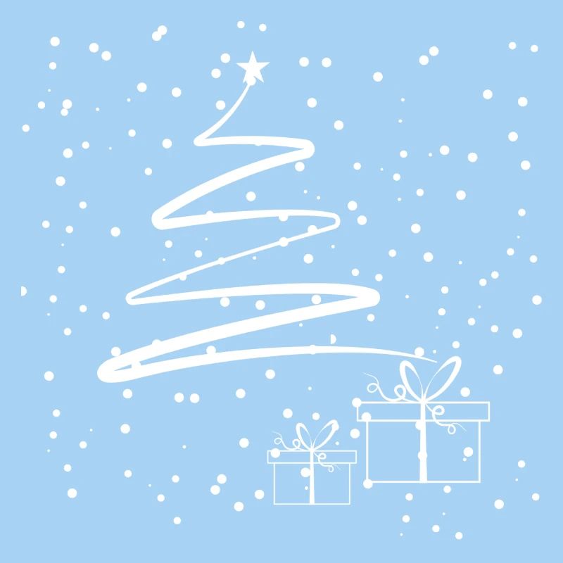 Sapin de Noël minimal