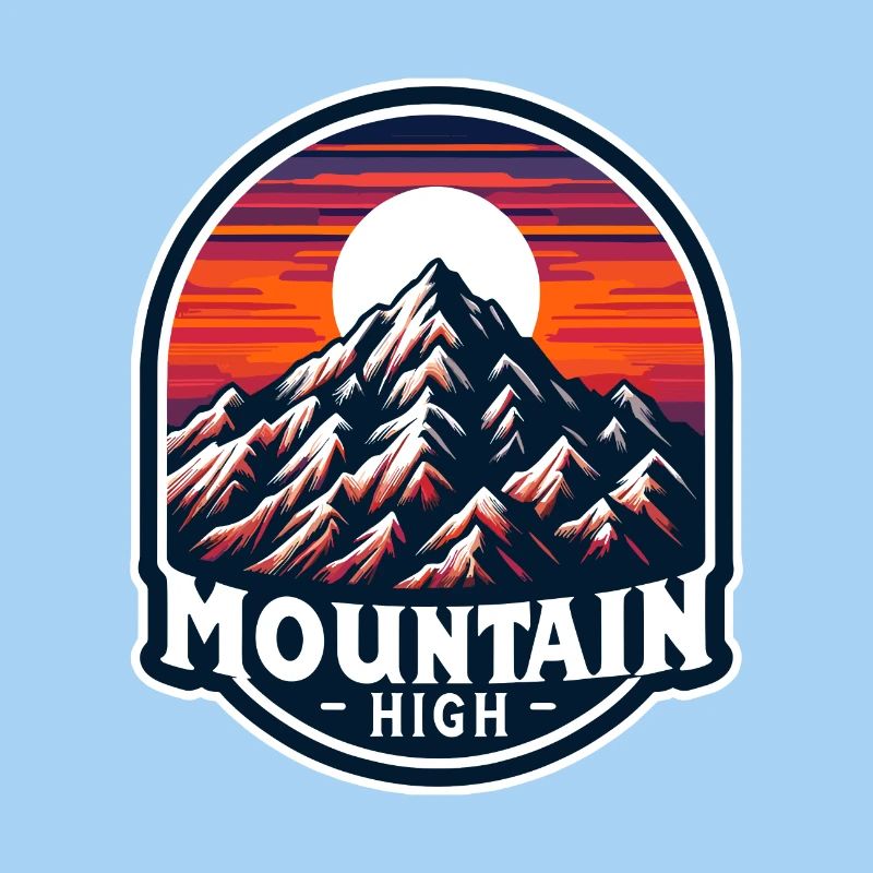 Mountain High - Berg Illustration