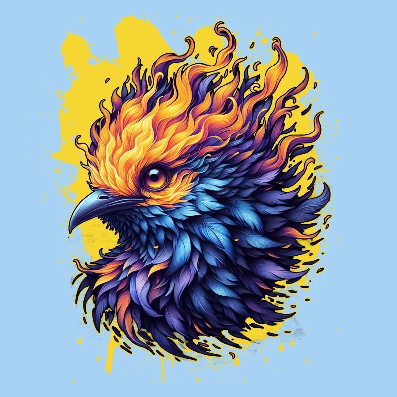 Feurige Phönix-Vogelkunst