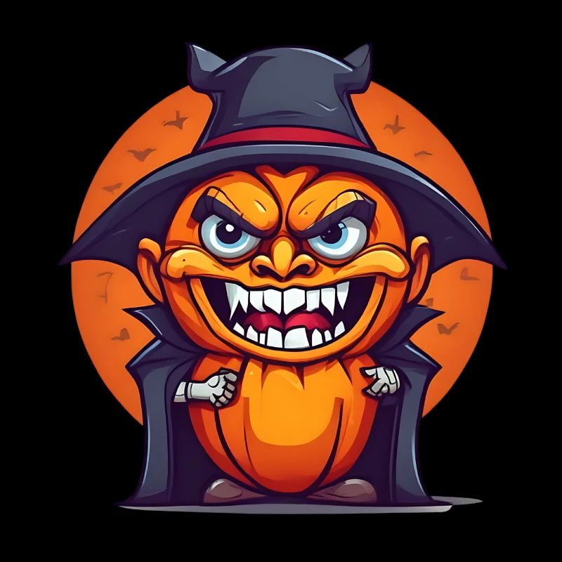 Halloween Pumpkin Vampire