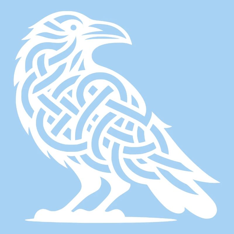 Wild Crows Bird Celtic Tattoo Knot Style