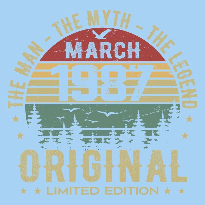 Gift for the 38th Anniversary Original March 1987