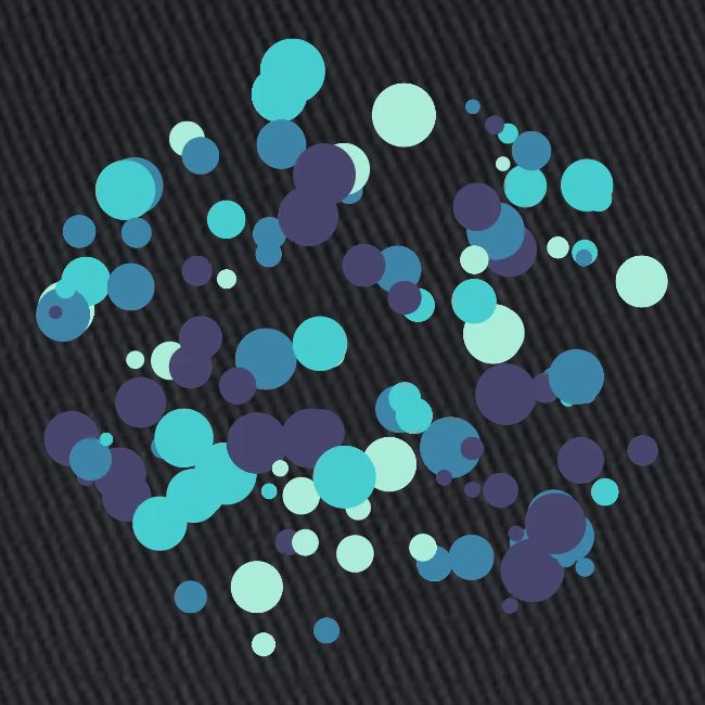 Motif cercles abstraits