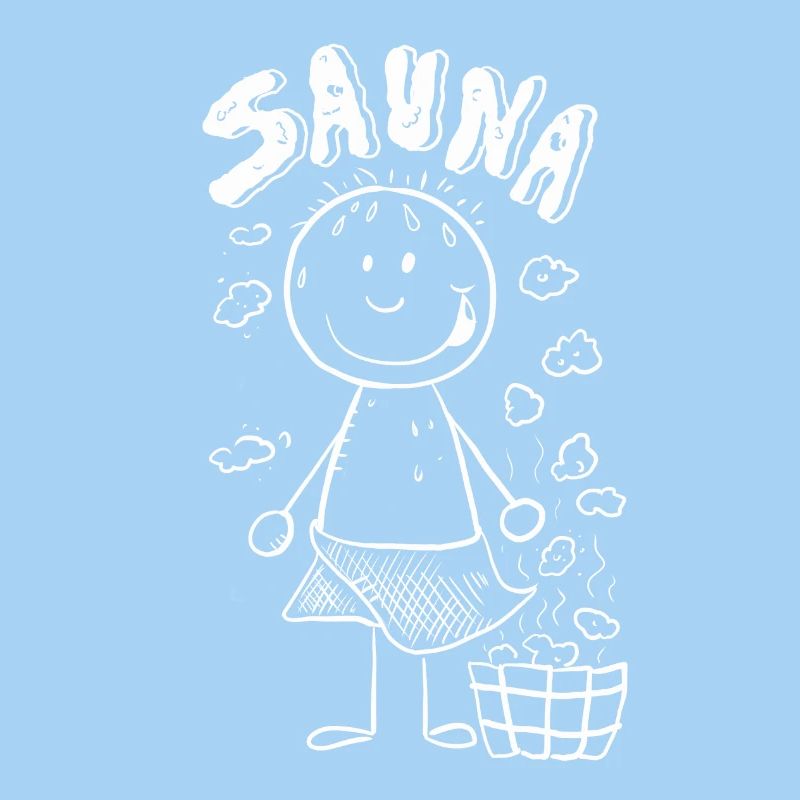 Dampf Sauna Strichmännchen