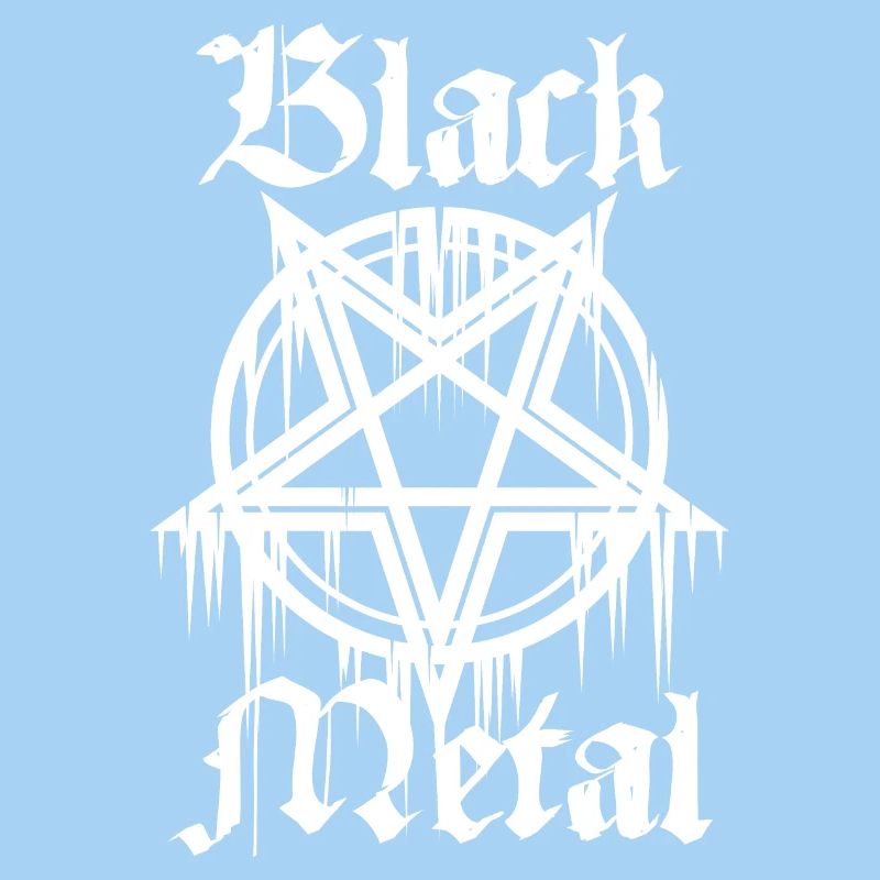 Métal noir avec pentagramme