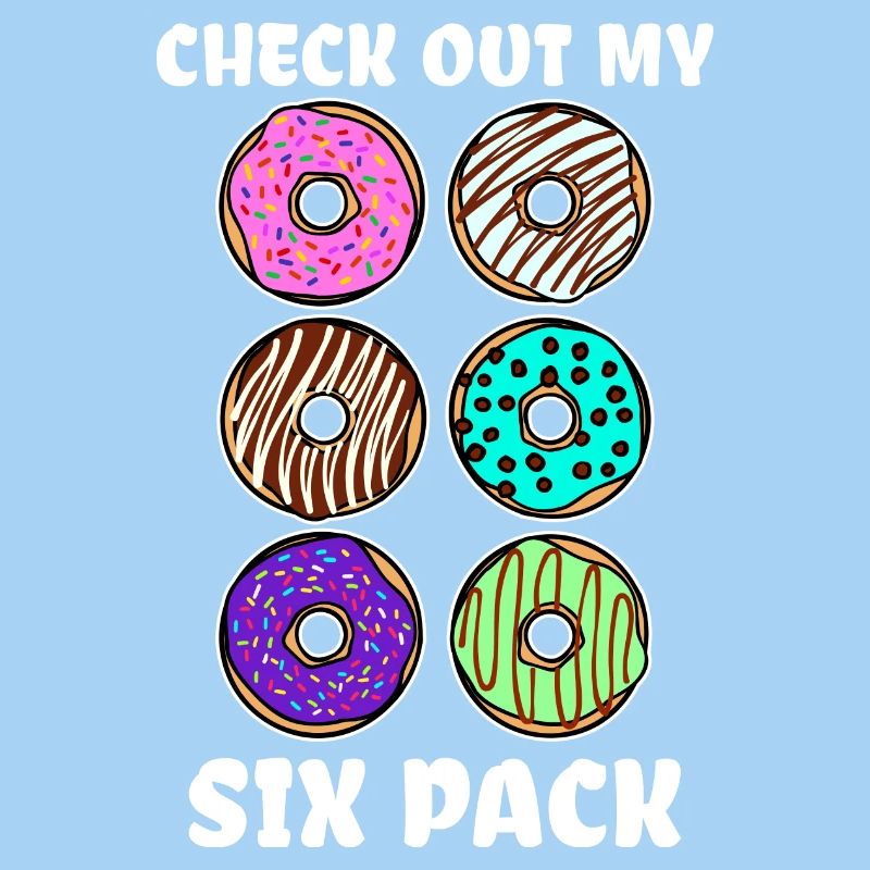 Bonbons de beignet de déclaration drôle grignotant