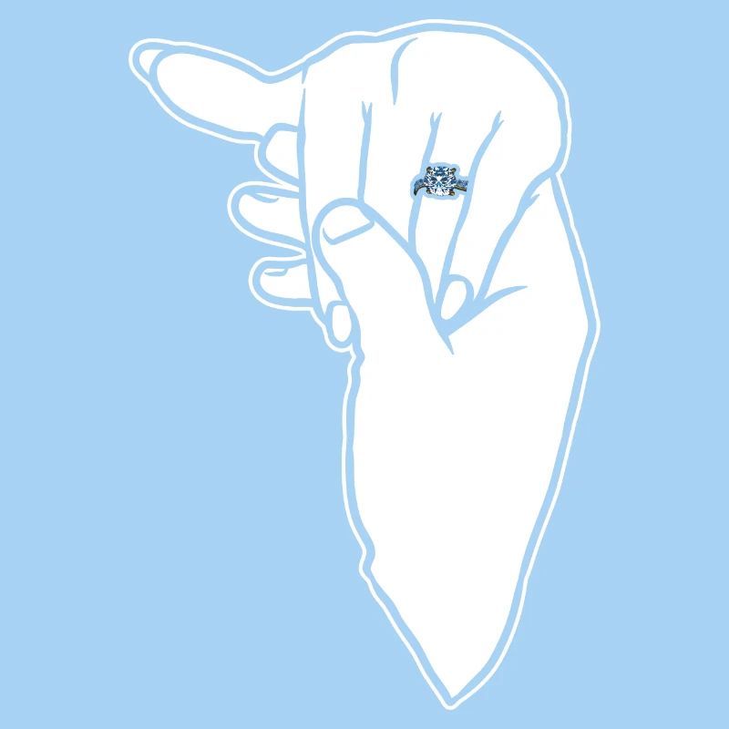 Verlobungs-Ehering-Hand