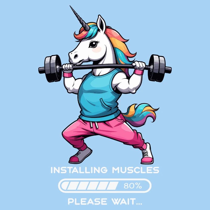 Bodybuilder Einhorn
