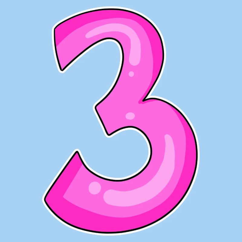 Three - 3 - Number 3 - Number 3