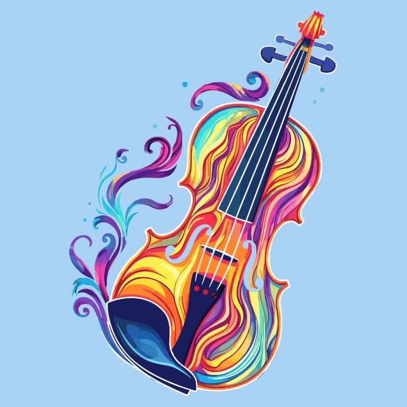 Violin Comic Look