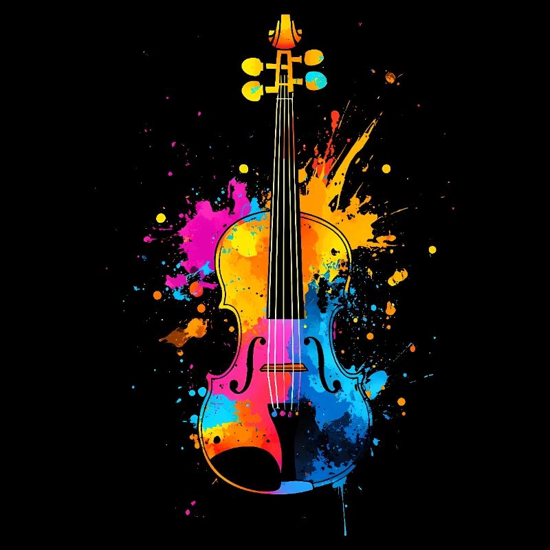 Buntes Violine Musik