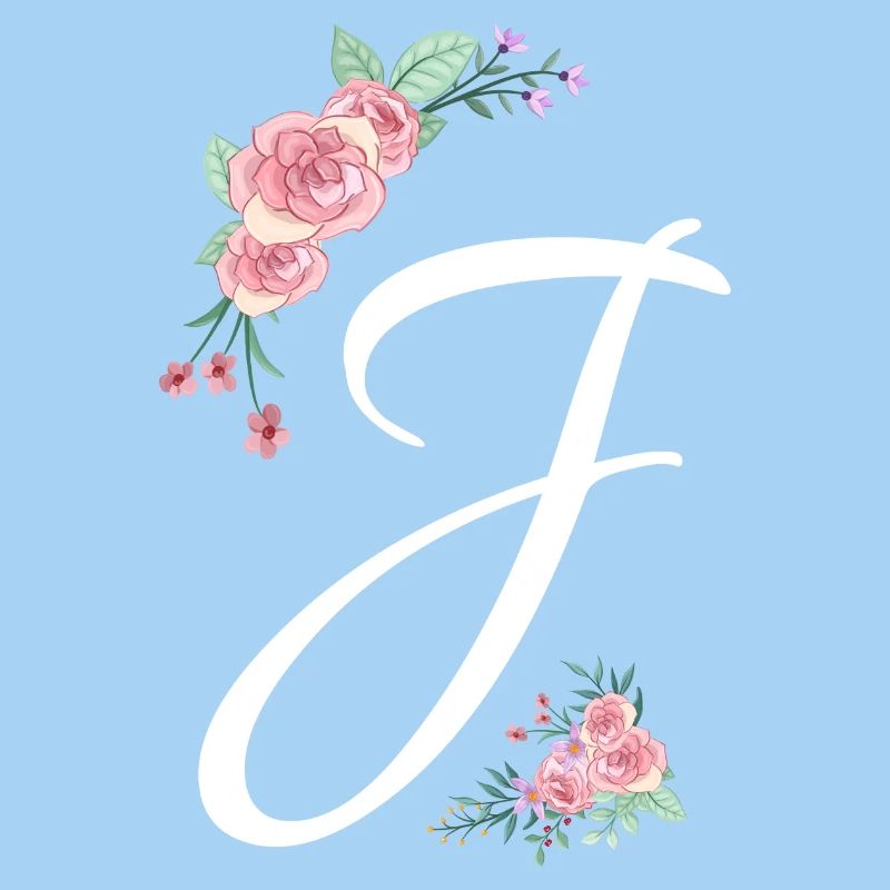 Buchstabe j Blumen