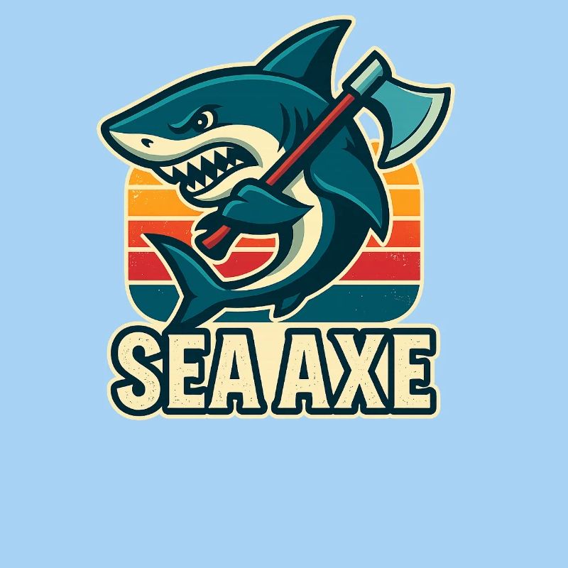 conception de hache de mer de requin