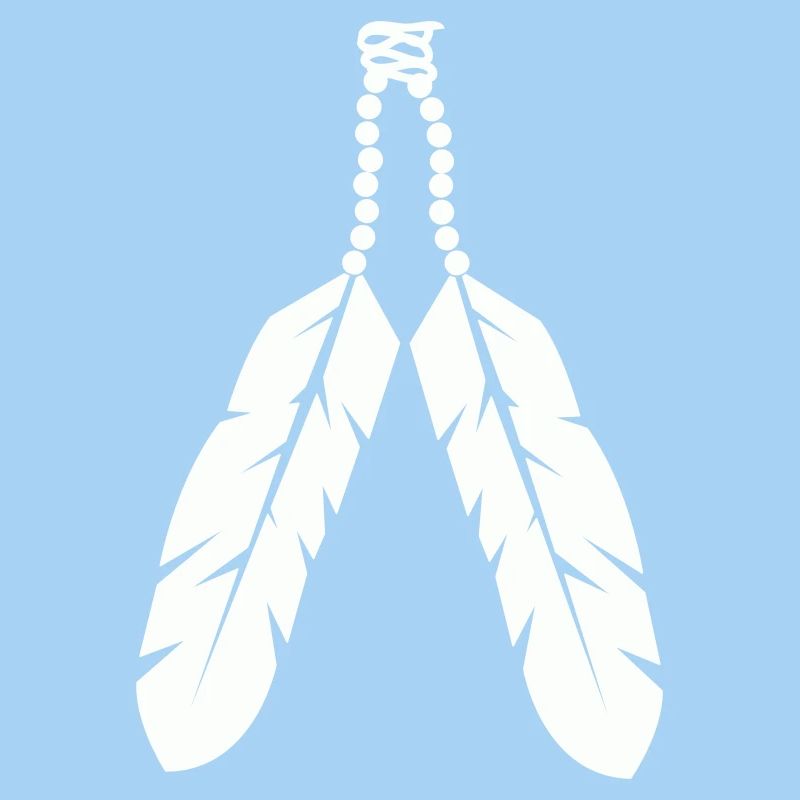 Indigenous feather pendant design