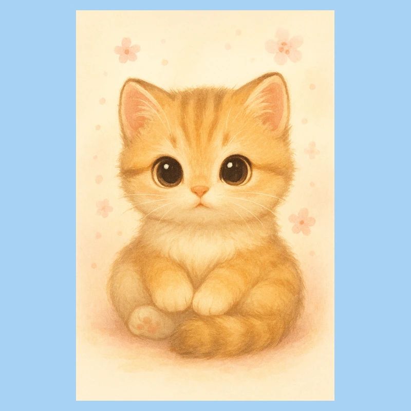 Cute cat – Cute Kitten Illustrati