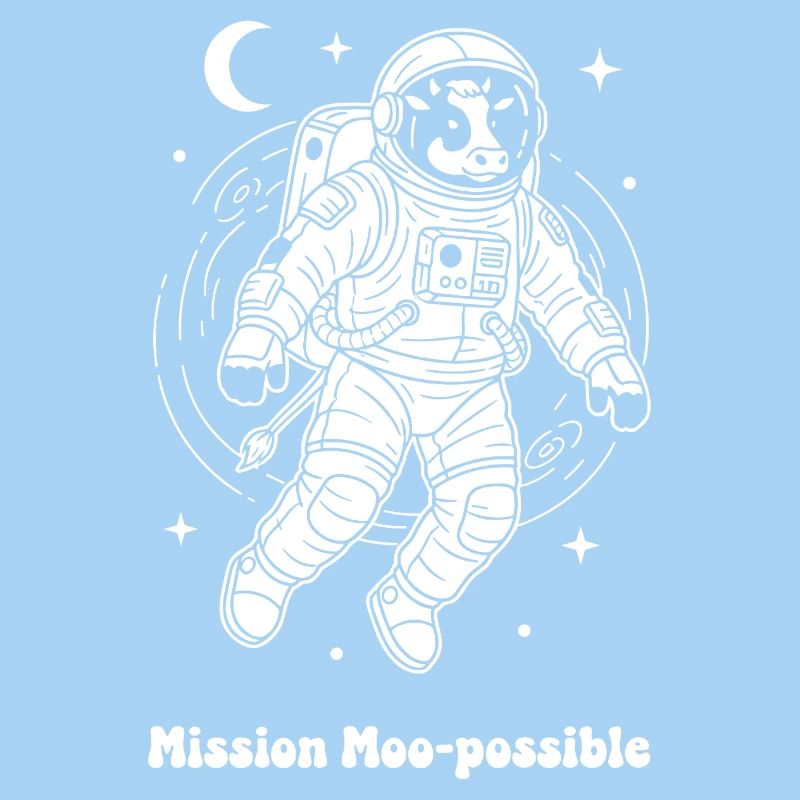 Cow Astronaut Mission Moo-possible