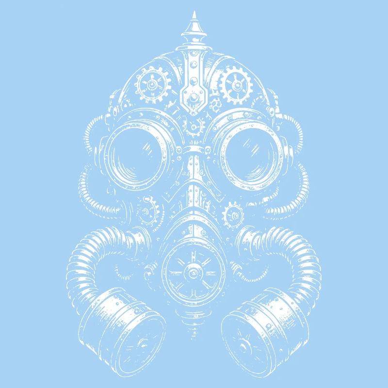 Steampunk-Gasmasken-Glyphe