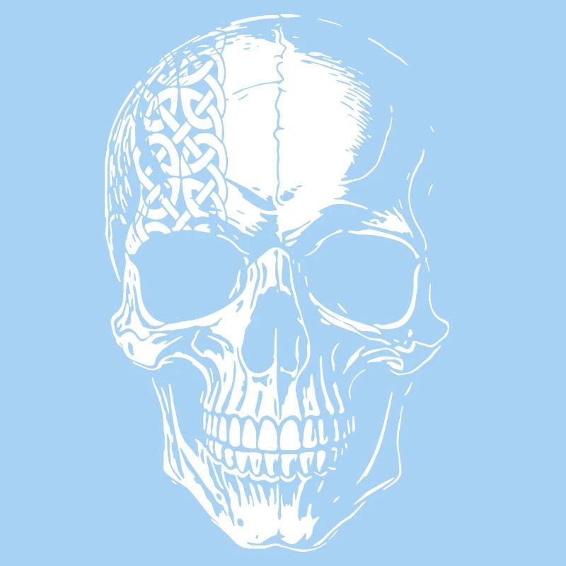 Skull with Celtic Tribal