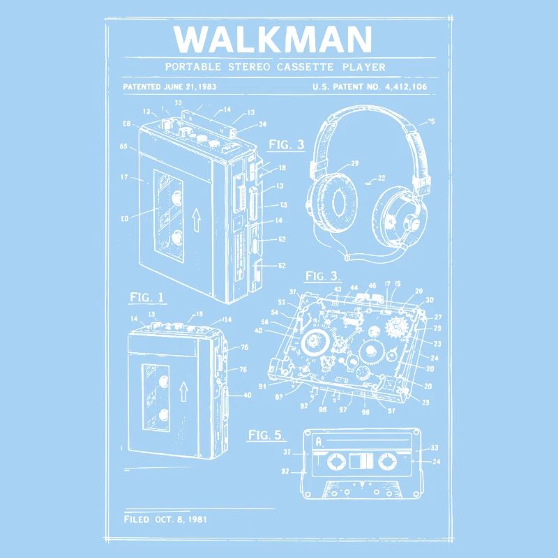 Walkman Blueprint Schematic