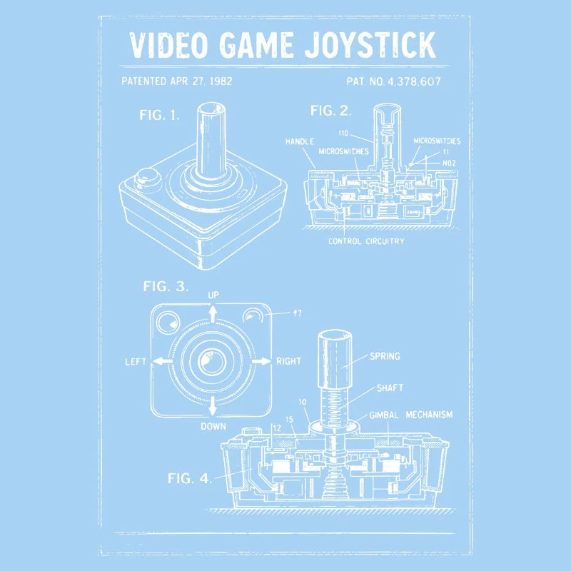 Plan rétro du joystick