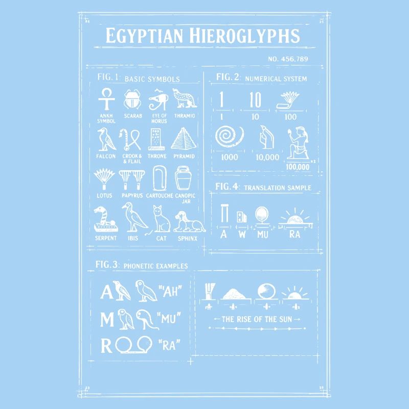 Ancient Egyptian Hieroglyphs Design