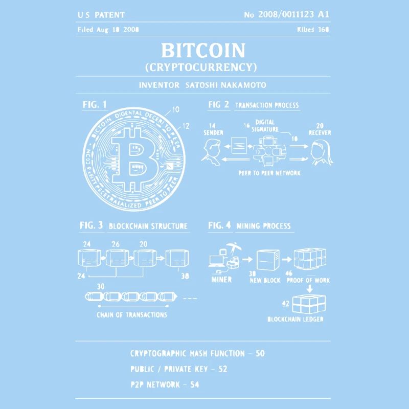Bitcoin-Schema: Krypto-Flussdiagramm