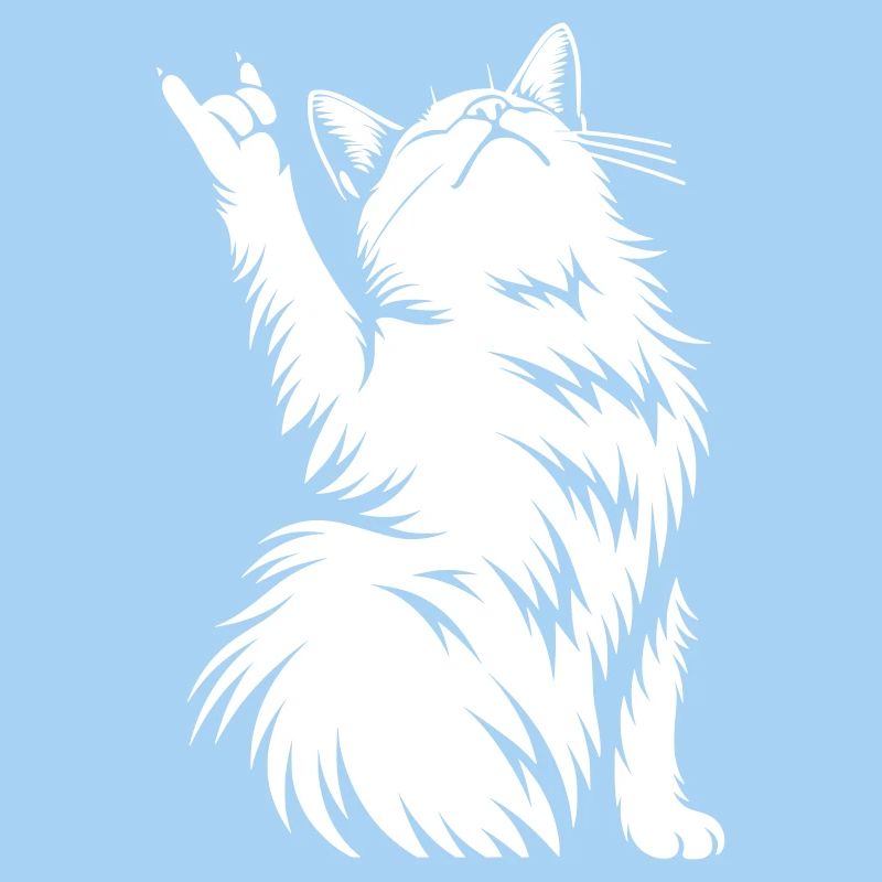 Chat Jupe – Silhouette de cornes de diable