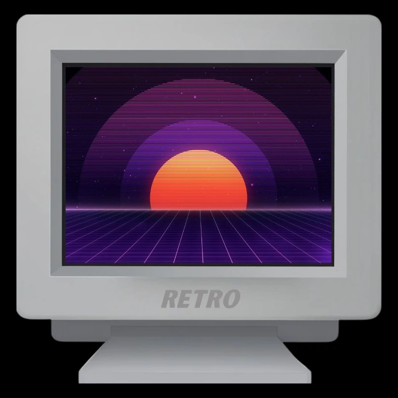 CRT Design - Future Retro Wallpaper