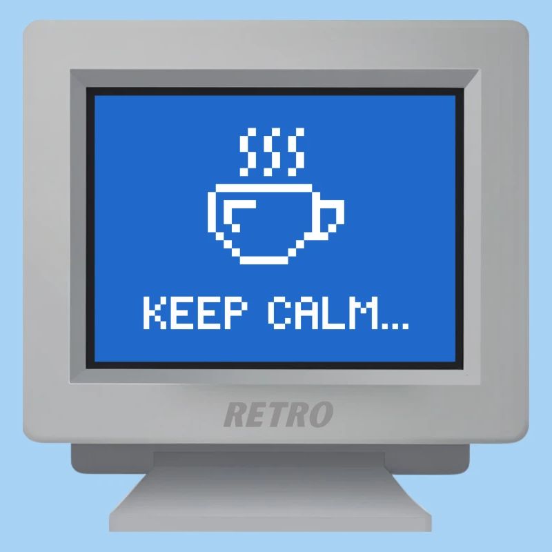 CRT "Keep Calm" Hintergrundbild