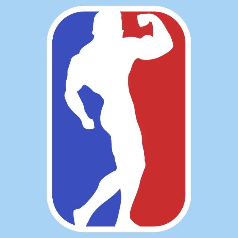 Logo bodybuilder bodybuilder biceps posent Arnold