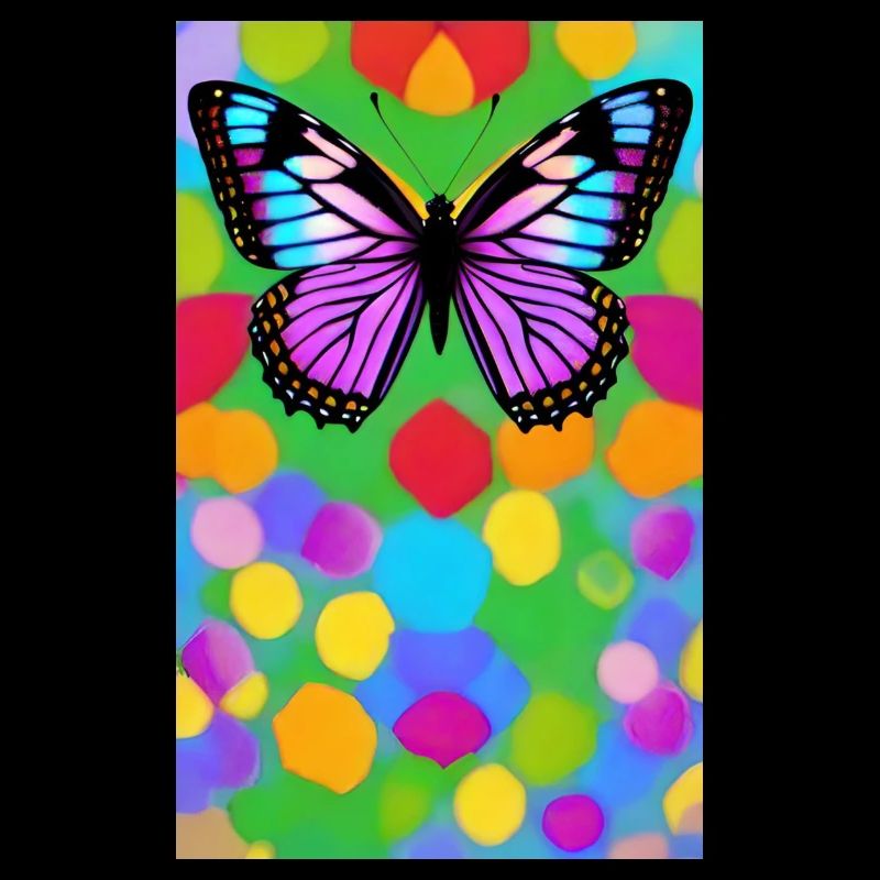 Sublime multicolor butterfly